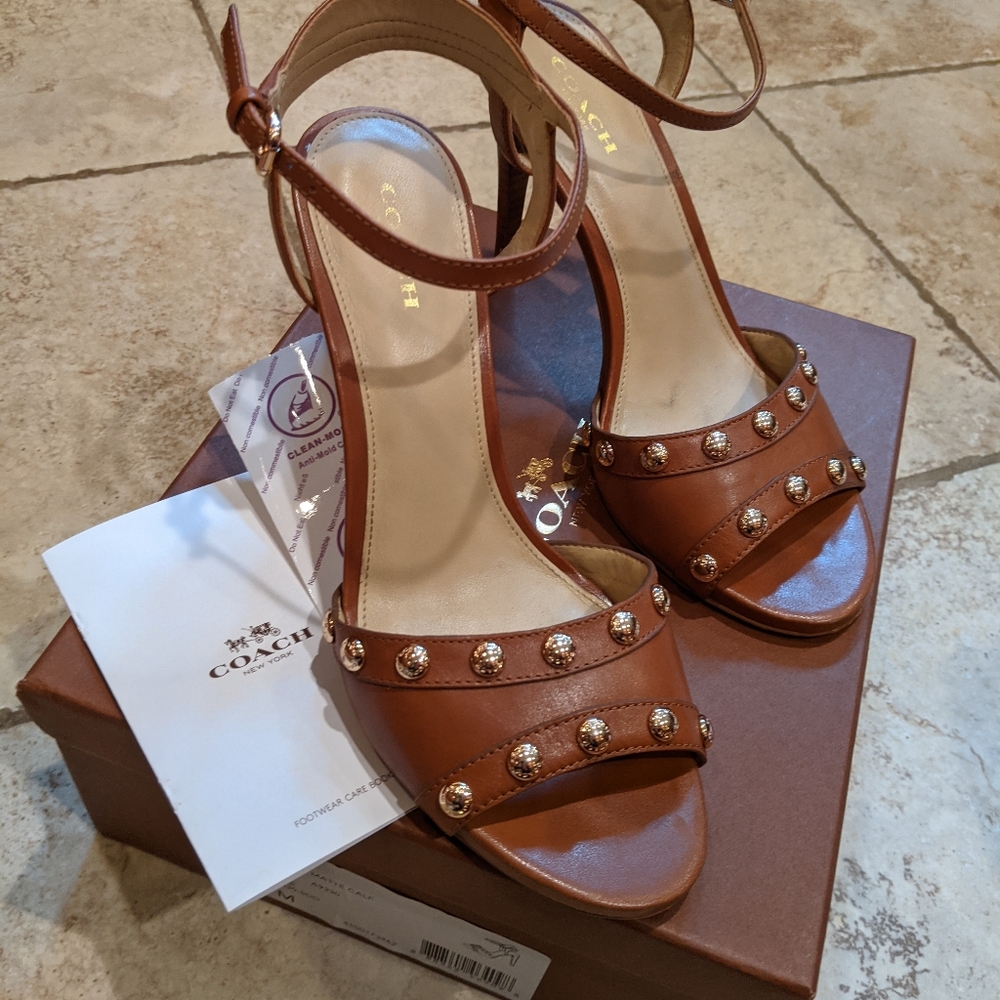 Coach Java Semi Matte Calf - Saddle 8M